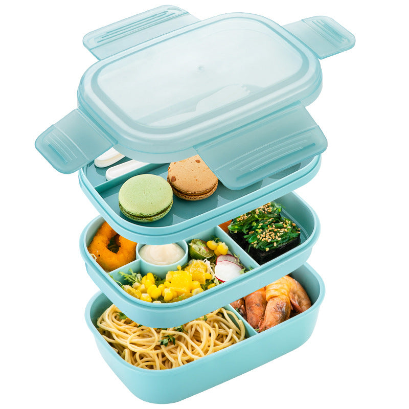 Bento Lunch Box for Kids & Adults, Leak-Proof, Microwave Safe, Compartment Food Container
