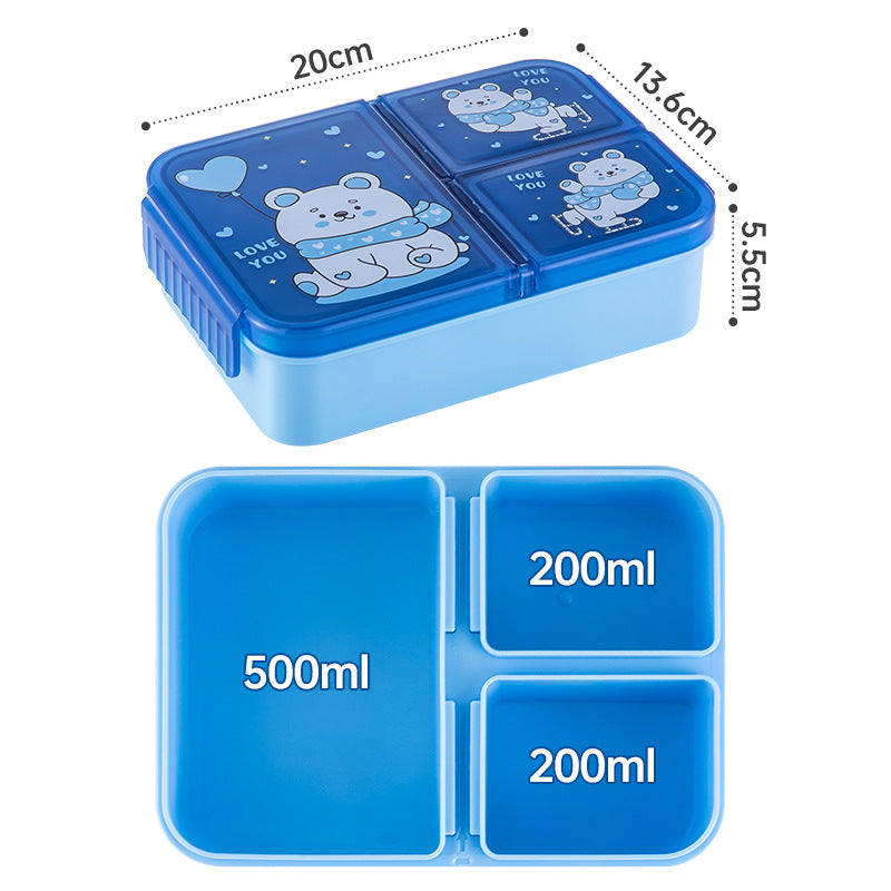 Kids Compartment Lunch Box, Leak-Proof, Microwave & Refrigerator Safe Food Container