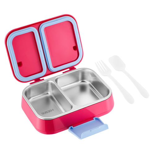 304 Stainless Steel Insulated Lunch Box with 2 or 3 Compartments | BPA-Free Leak-Proof Food Container