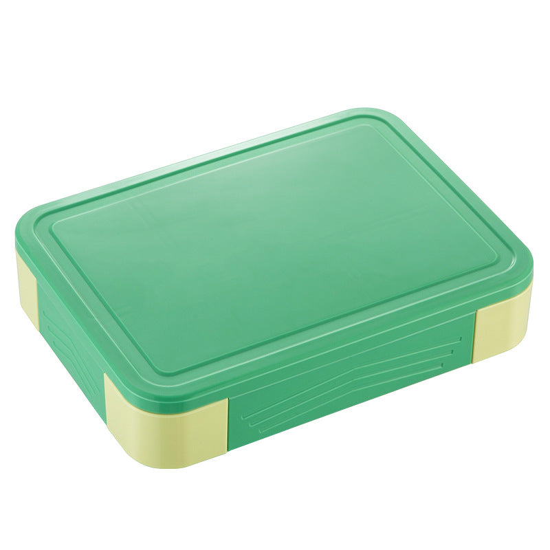 Kids Compartment Lunch Box, Leak-Proof, Microwave Safe, Divided Fruit & Salad Container