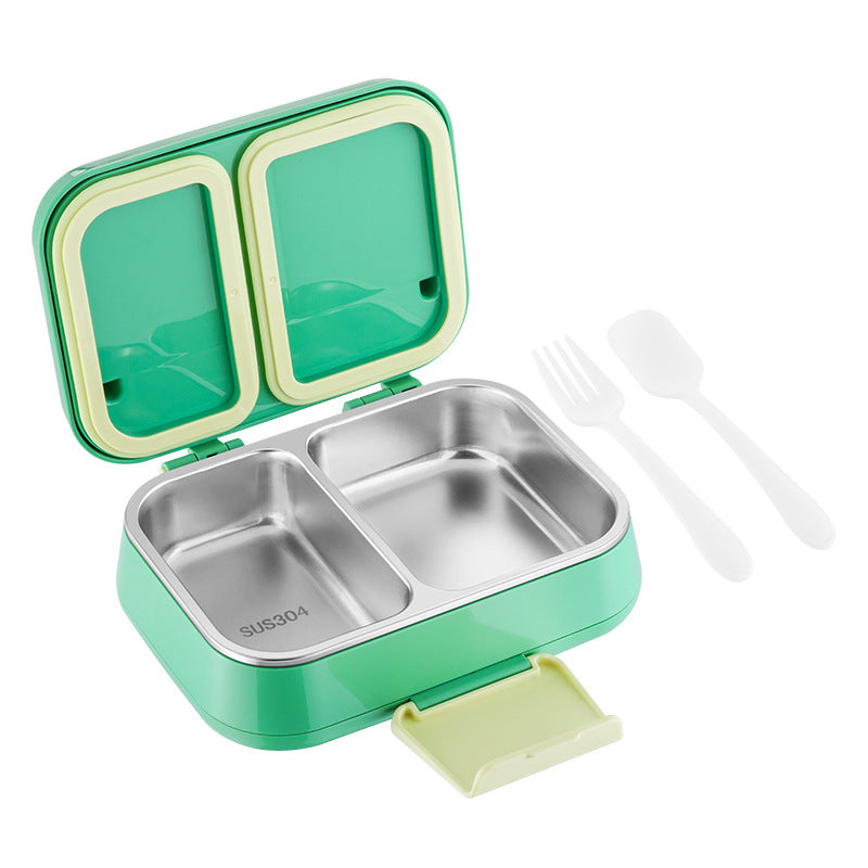 304 Stainless Steel Insulated Lunch Box, 2 or 3 Compartments, Thermal Food Container