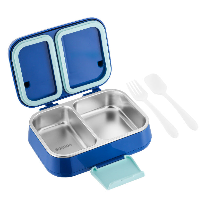 304 Stainless Steel Insulated Lunch Box, 2 or 3 Compartments, Thermal Food Container