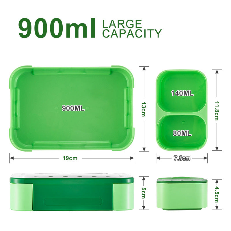 Kids Mini Lunch Box with Compartments, Leak-Proof, Microwave Safe Snack & Meal Container