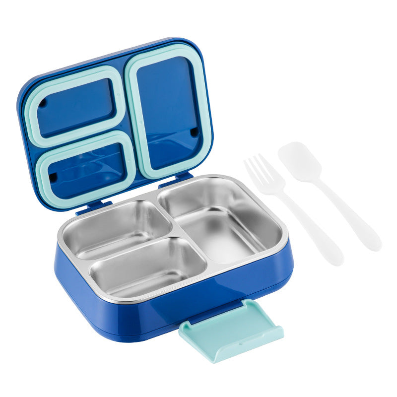 304 Stainless Steel Insulated Lunch Box, 2 or 3 Compartments, Thermal Food Container